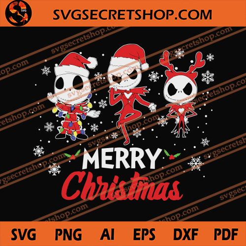 Download Jack Merry Christmas SVG, Jack Skellington SVG, Christmas SVG