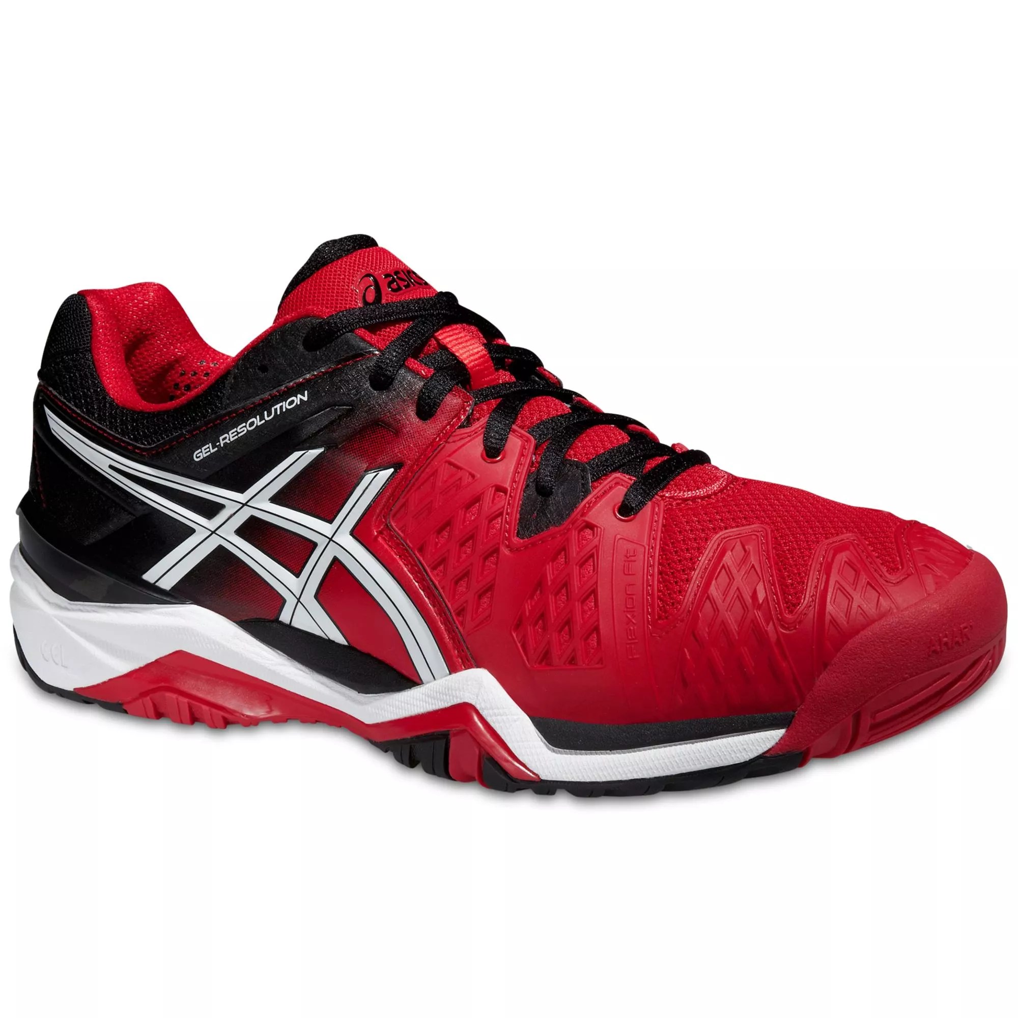 Asics Mens GELResolution 6 Tennis Shoes Fiery Red