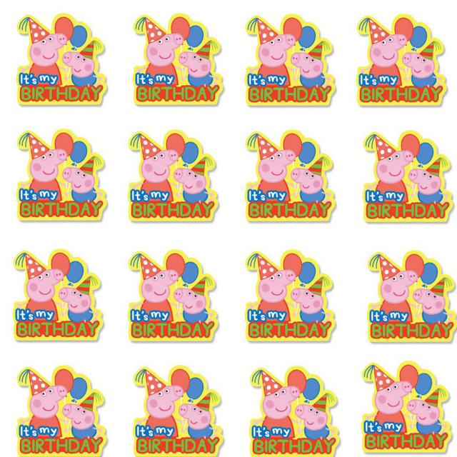 Peppa Pig Free Printable Cake Templates