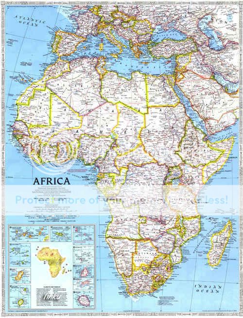 audiobook and ebook library: National Geographic - Africa Map