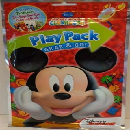 Disney Mickey Mouse Play Pack Grab & Go Coloring Pack - Walmart.com