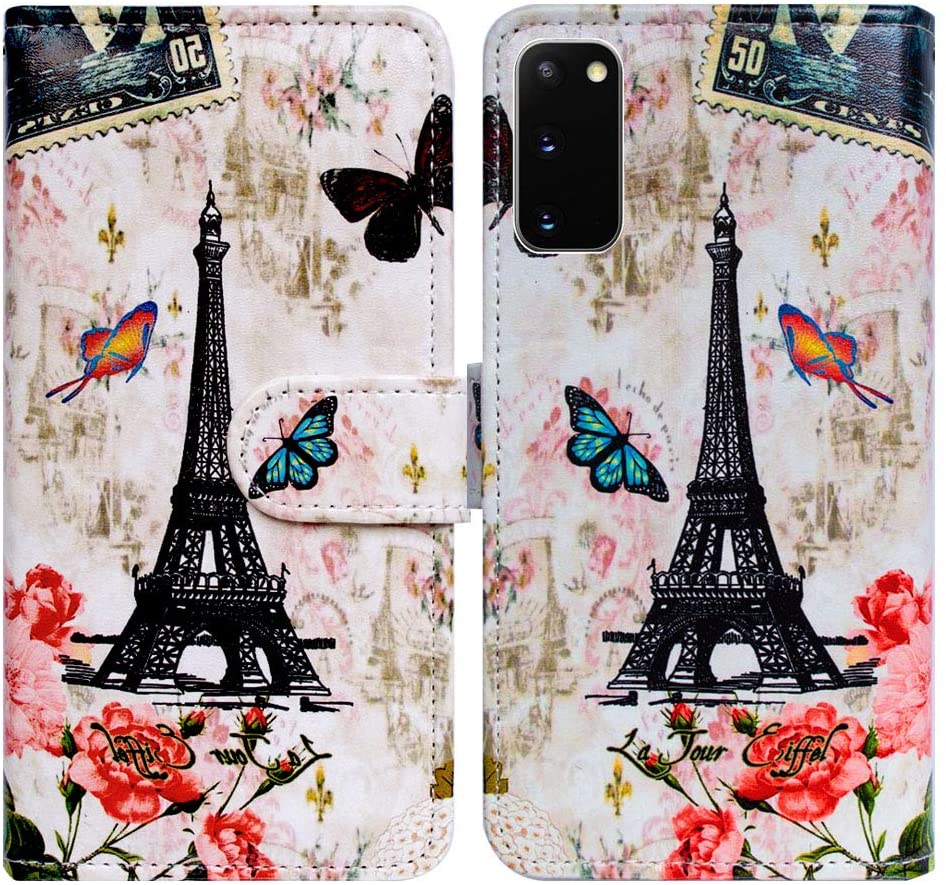 CACOCO-Case For Galaxy S20 5G,Galaxy S20 5G Case, Paris Tower Butterfly ...