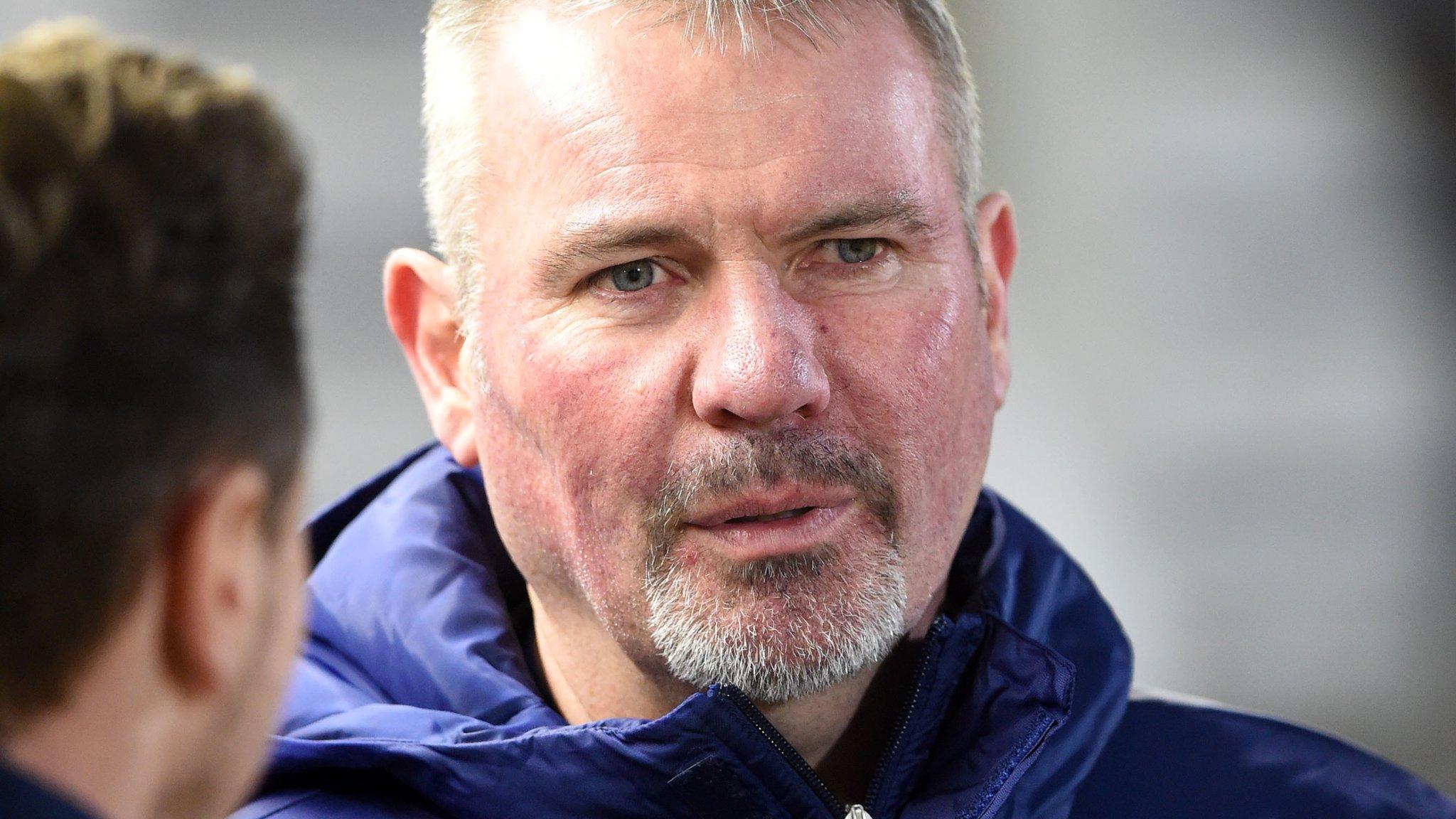 Brian McClair watches a Scotland Under-17s match