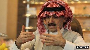 Saudi Arabia's Prince Alwaleed