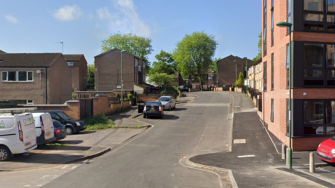 A general view of St Ann's Way in Nottingham with part of homeless accommodation Mechanics House on view on the right