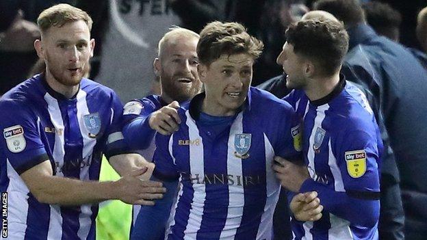 Adam Reach (centre) has scored three goals for Sheffield Wednesday this season