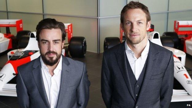 Fernando Alonso and Jenson Button