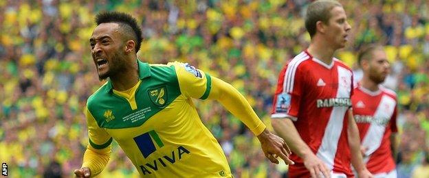 Nathan Redmond celebrates