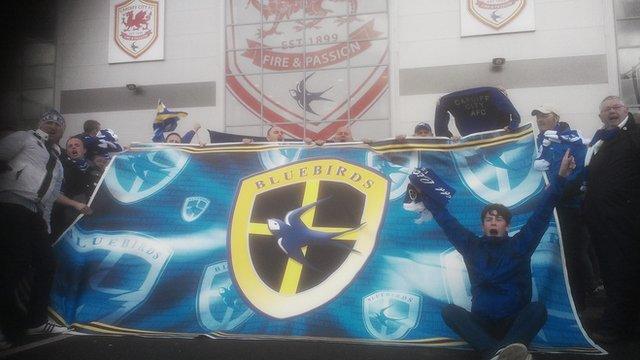 Some fans later staged a demonstration at the Cardiff City Stadium