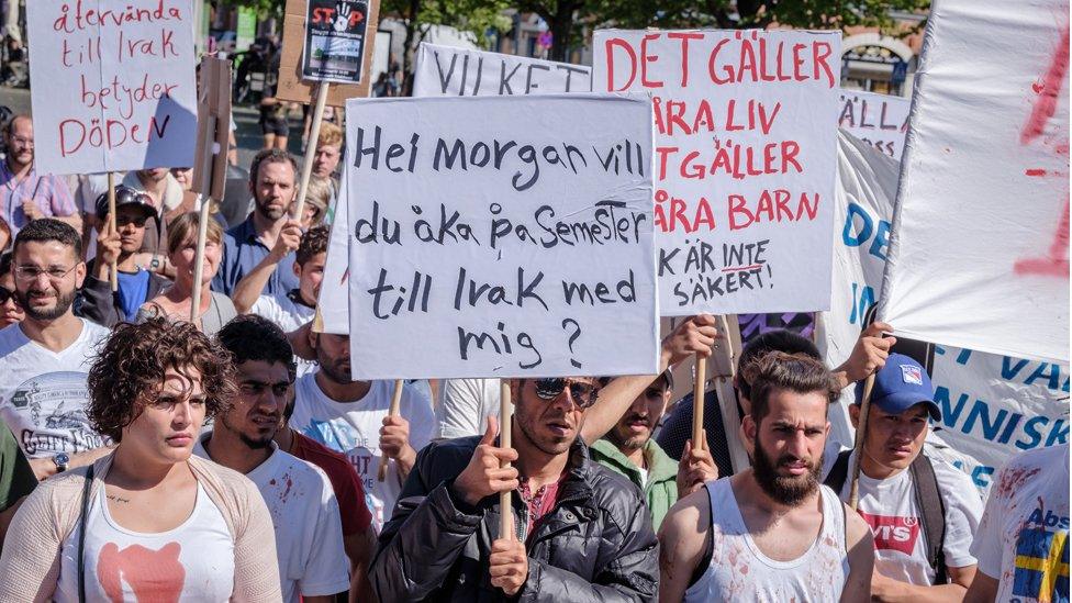 Anti-deportation rally in Malmo, 17 Jun 17