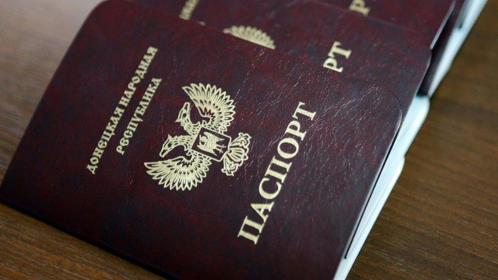 Passports of the self-proclaimed Donetsk People's Republic