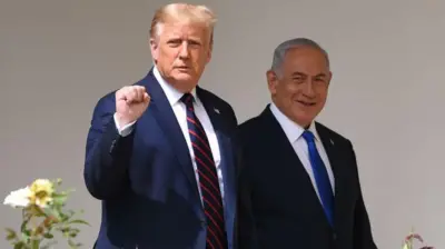 Donald Trump y Benjamin Netanyahu.