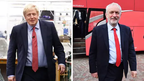 Getty Images Boris Johnson and Jeremy Corbyn