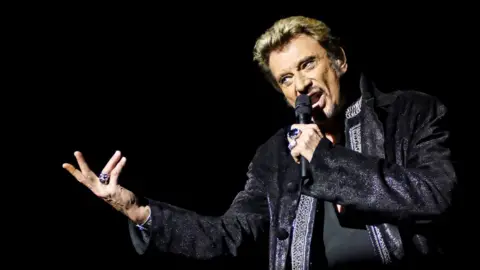 EPA French singer Johnny Hallyday performing in 2006