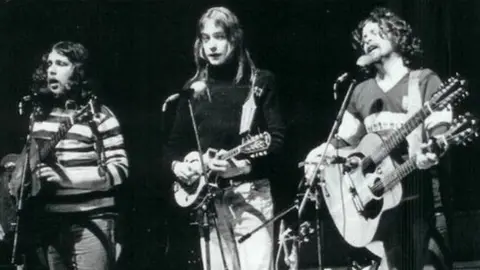 The Fureys.com George and Eddie with The Fureys' long time musical collaborator Davey Arthur in 1978