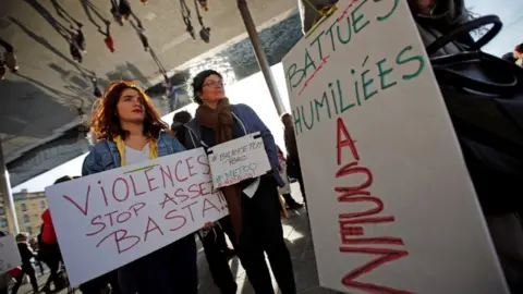 Reuters French activists demonstrate over violence against women, October 2017