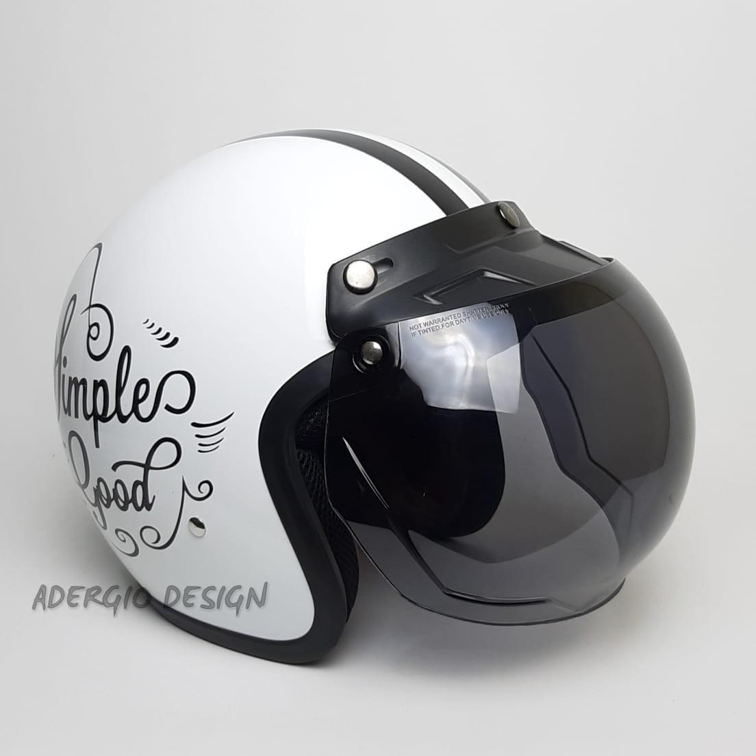 20 Ide Desain  Stiker  Helm Bogo Aneka Stiker  Keren