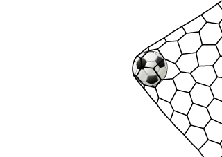 サッカーゴールの白壁紙