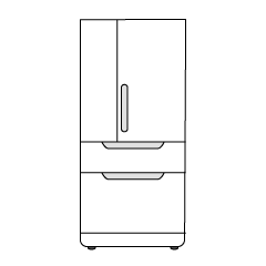 冷蔵庫の正面