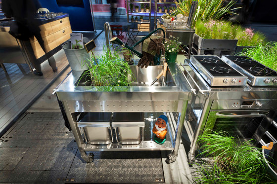 Outdoor kitchens OUT190-C90+C90/2 | Cuisines modulaires | ALPES-INOX