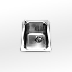 Built-in bowls radius 60 depth 46
 VF 431-D | Éviers de cuisine | ALPES-INOX