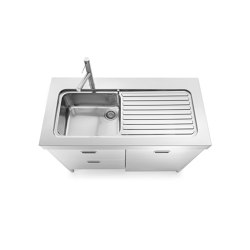 Washing kitchens
L130-C60+L60/1 | Éviers de cuisine | ALPES-INOX