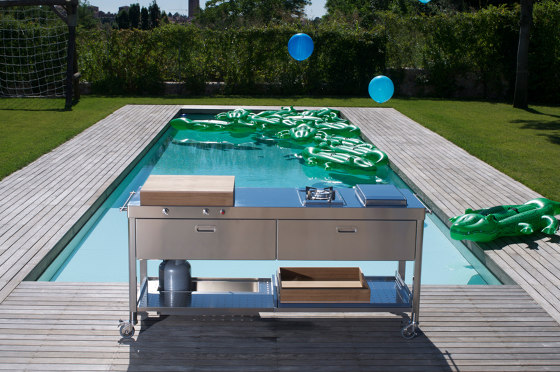 Outdoor kitchens OUT190-C90+C90/2 | Cuisines modulaires | ALPES-INOX