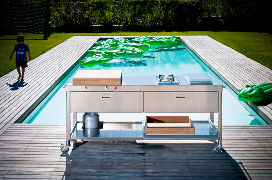 Outdoor kitchens OUT190-C90+C90/2 | Cuisines modulaires | ALPES-INOX