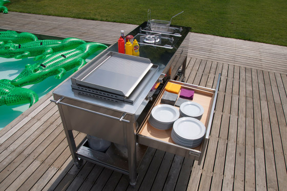 Outdoor kitchens OUT190-C90+C90/2 | Cuisines modulaires | ALPES-INOX