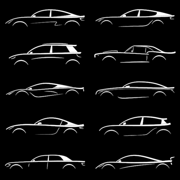 Printable Car Silhouette