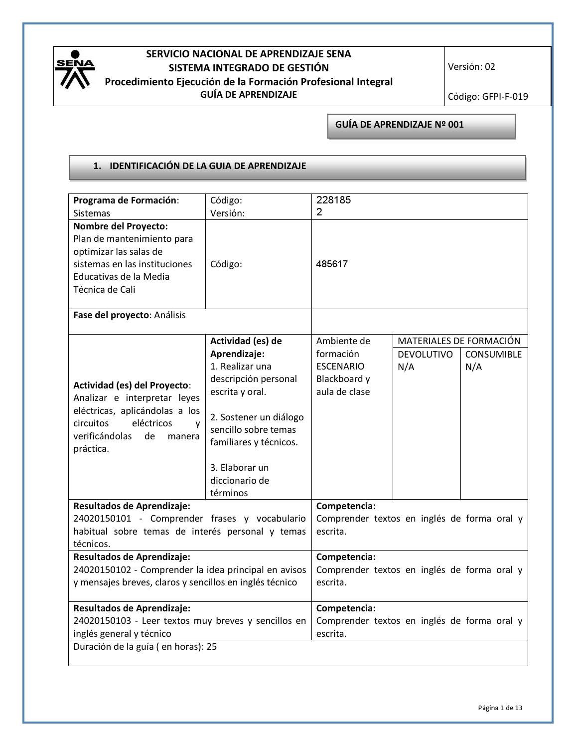 Guia ingles sistemas analisis by Johanna Marin - Issuu