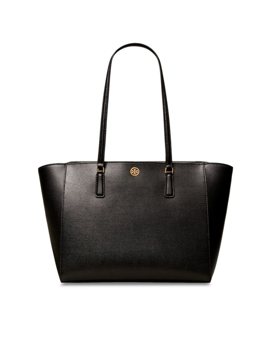 Shop Tory Burch Small Robinson Leather Tote | Saks Fifth Avenue