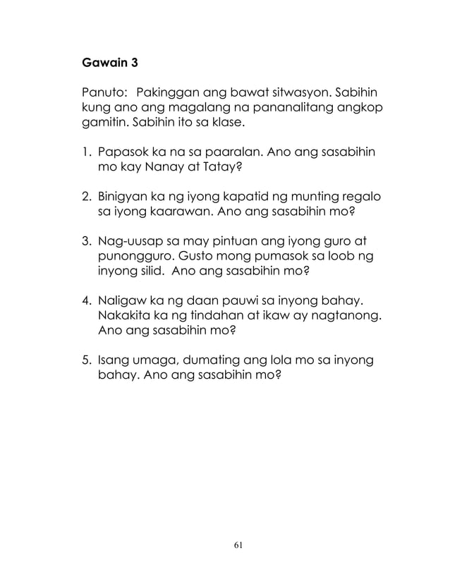 K TO 12 GRADE 1 LEARNER’S MATERIAL IN EDUKASYON sa PAGPAPAKATAO (Q1-Q4)