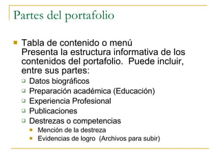 Portafolio Profesional Electronico