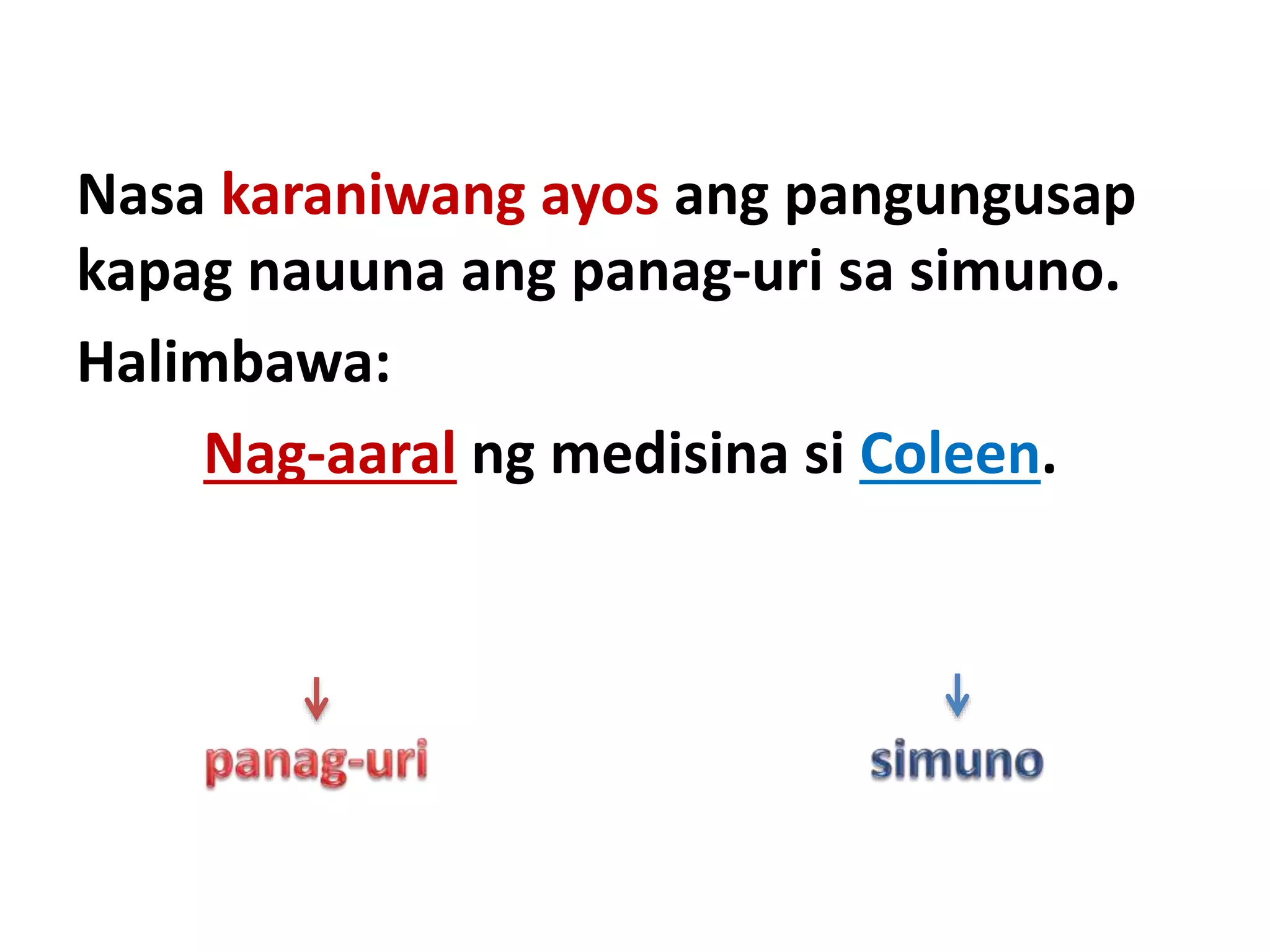 Simuno sa karaniwan at di karaniwang ayos | PPT