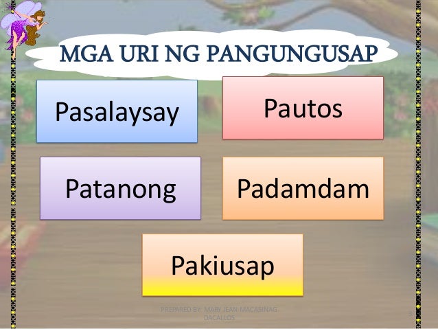 Ficha Online De Uri Ng Pangungusap - Vrogue