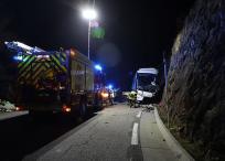 Accidente de bus con colombianos en Francia.