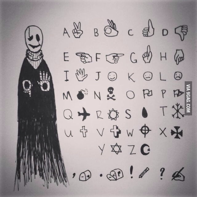 How to speak wing-dings like W.D gaster. Your welcome and have fun - 9GAG