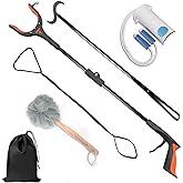 Kekoy 7 In 1 Hip Kit, Knee Back Surgery Hip Replacement Recovery Kit With 32" Grabber Reacher Tool,Sock Aid Device for Senior