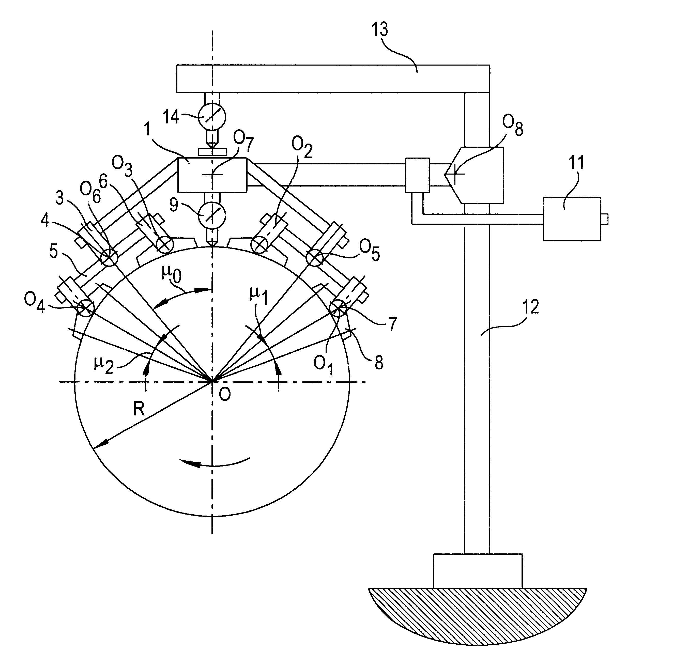 Device and method for measuring shape deviations of a cylindrical workpiece and correcting steadying element and correcting follower for use therewith