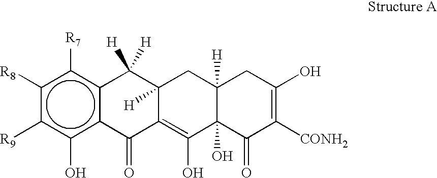 Use of non-antibacterial tetracycline analogs and formulations thereof for the treatment of bacterial exotoxins