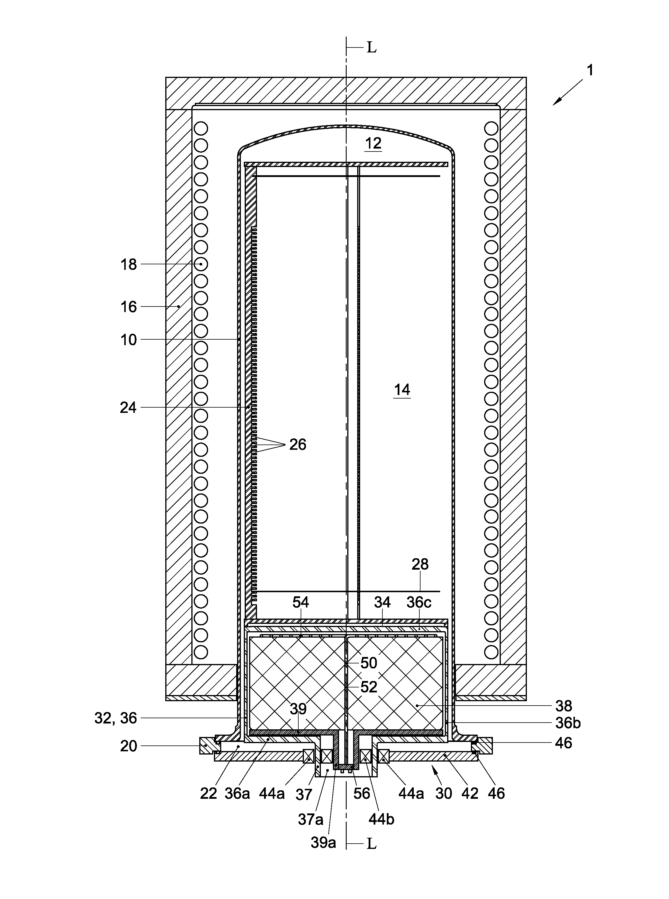 Wafer processing apparatus with heated, rotating substrate support