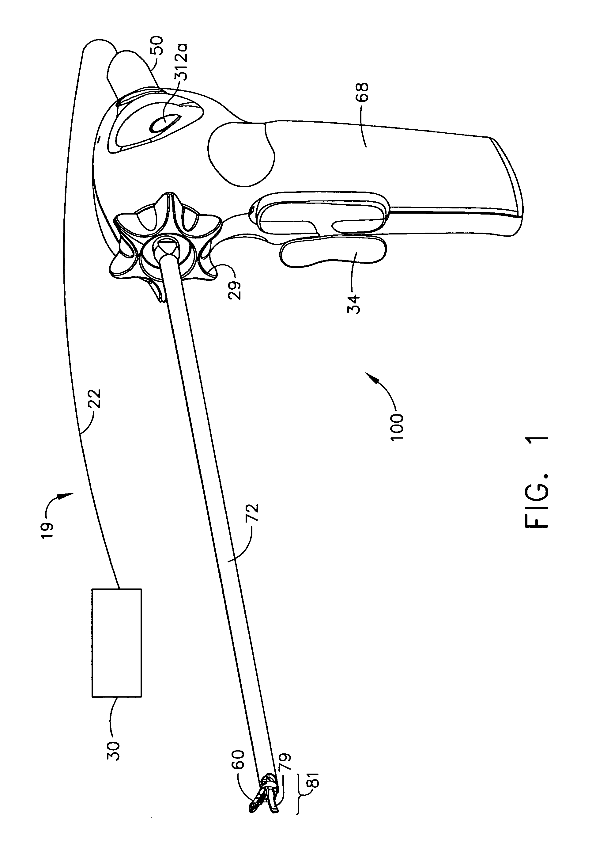 Actuation mechanism for use with an ultrasonic surgical instrument