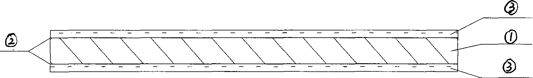 Method for producing flame-retardant glued board