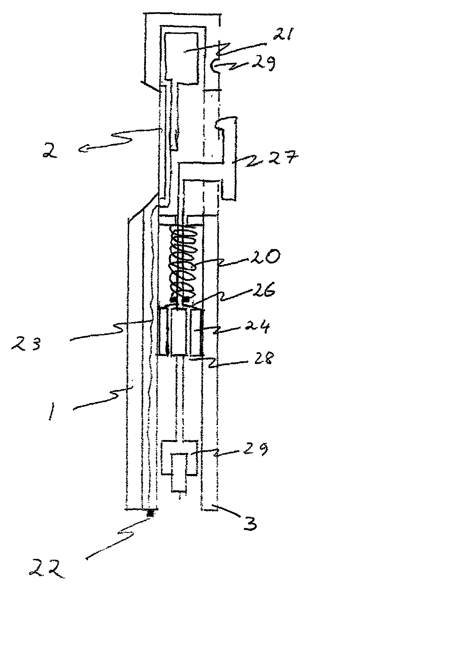 Combined lancet and electrochemical analyte-testing apparatus