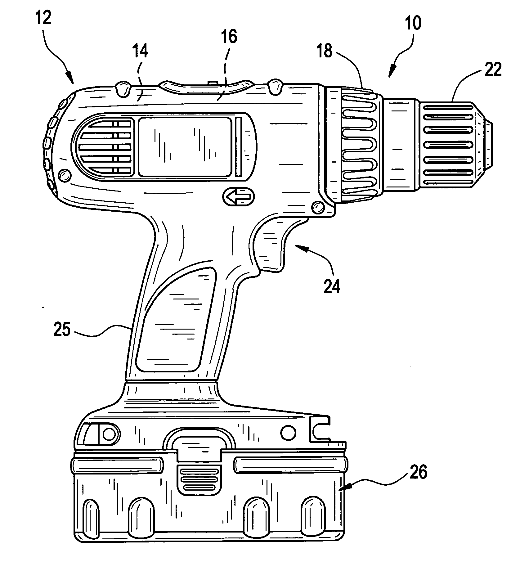 Ergonomically efficient cordless power tool