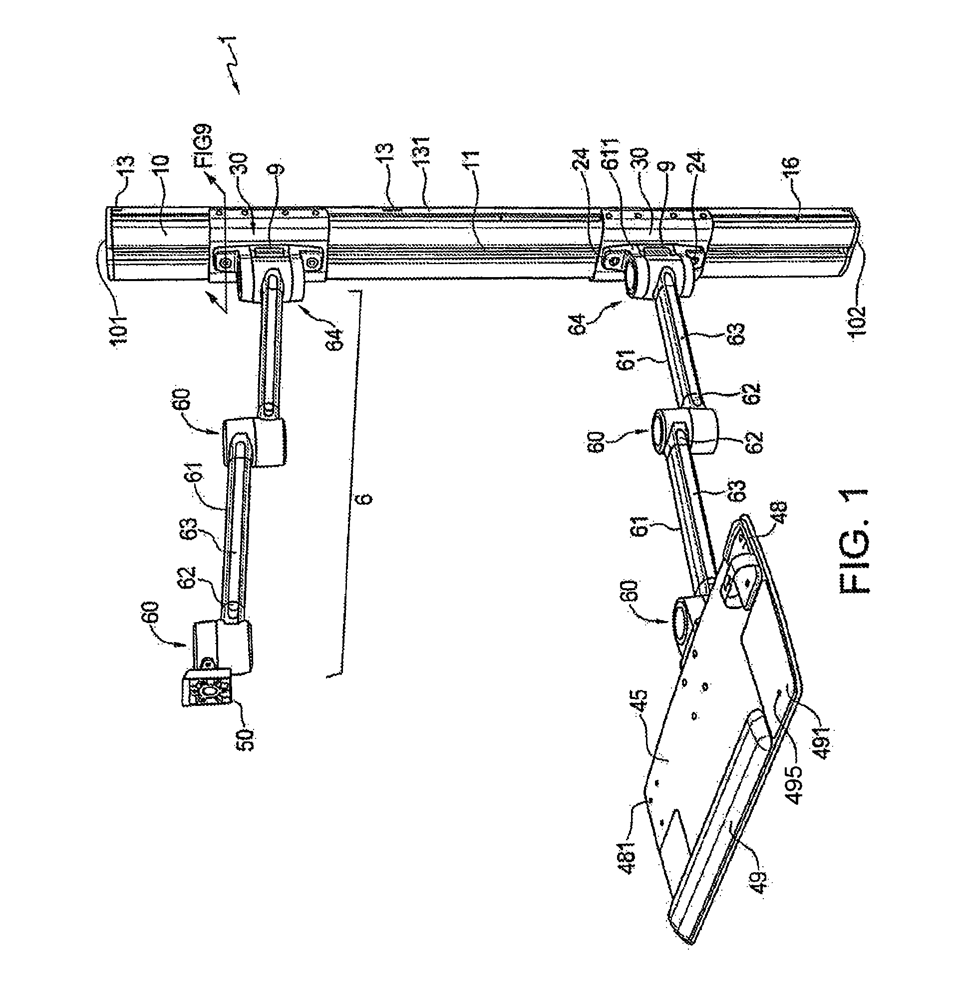 Wall-mounted accessory holder