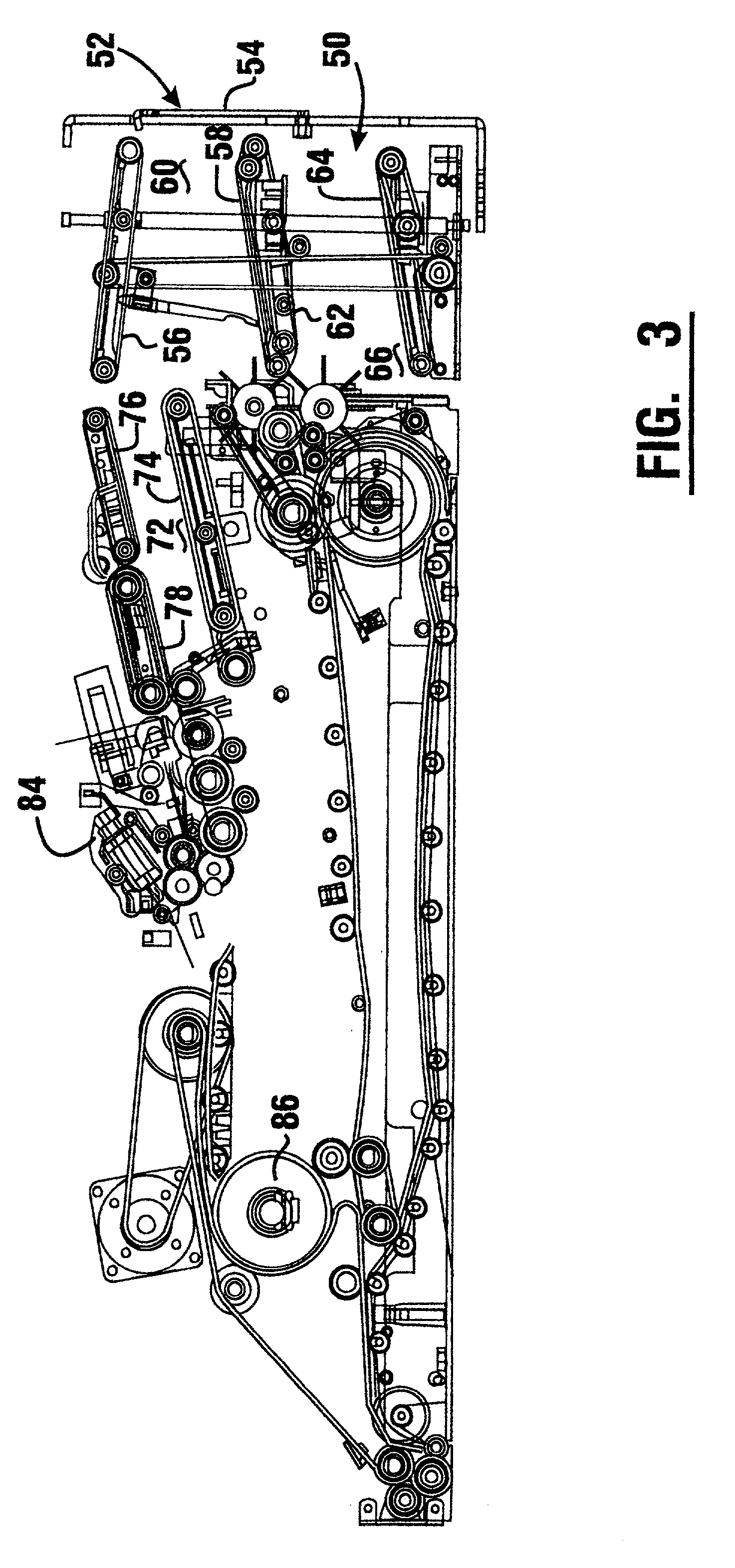 Document sensor for currency recycling automated banking machine