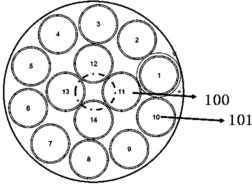 Graphite bearing disc used for production process of LED epitaxial wafer