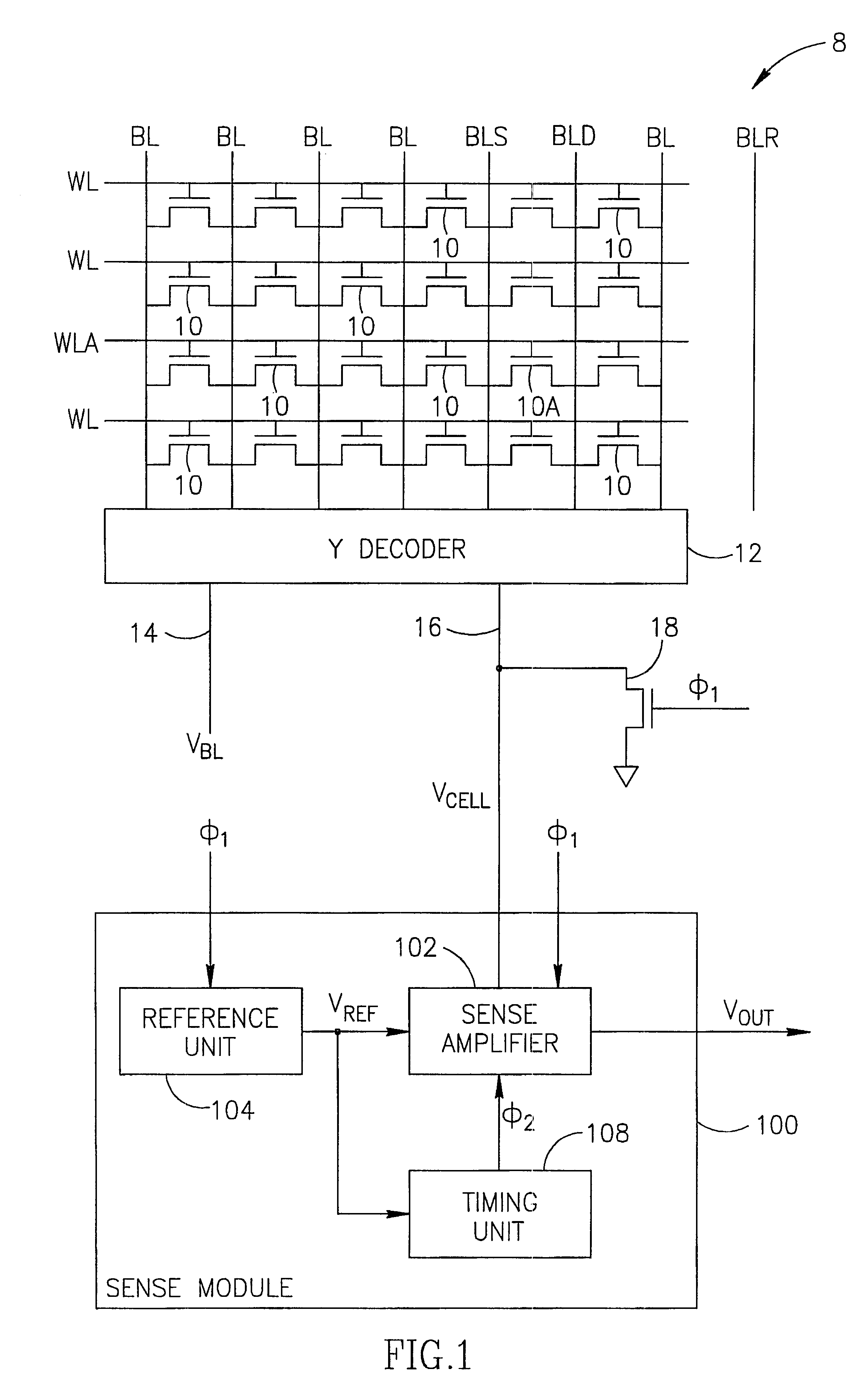 Architecture and scheme for a non-strobed read sequence